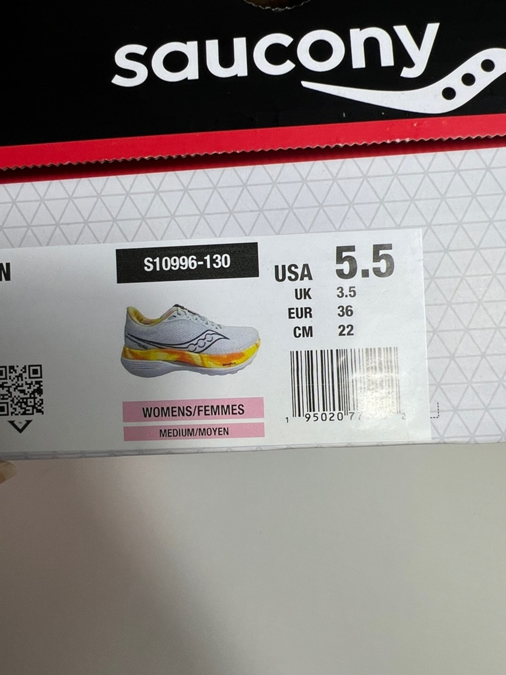 Saucony Women's White & Neon Yellow Incredirun Athletic Running Shoes - Picture 10 of 10